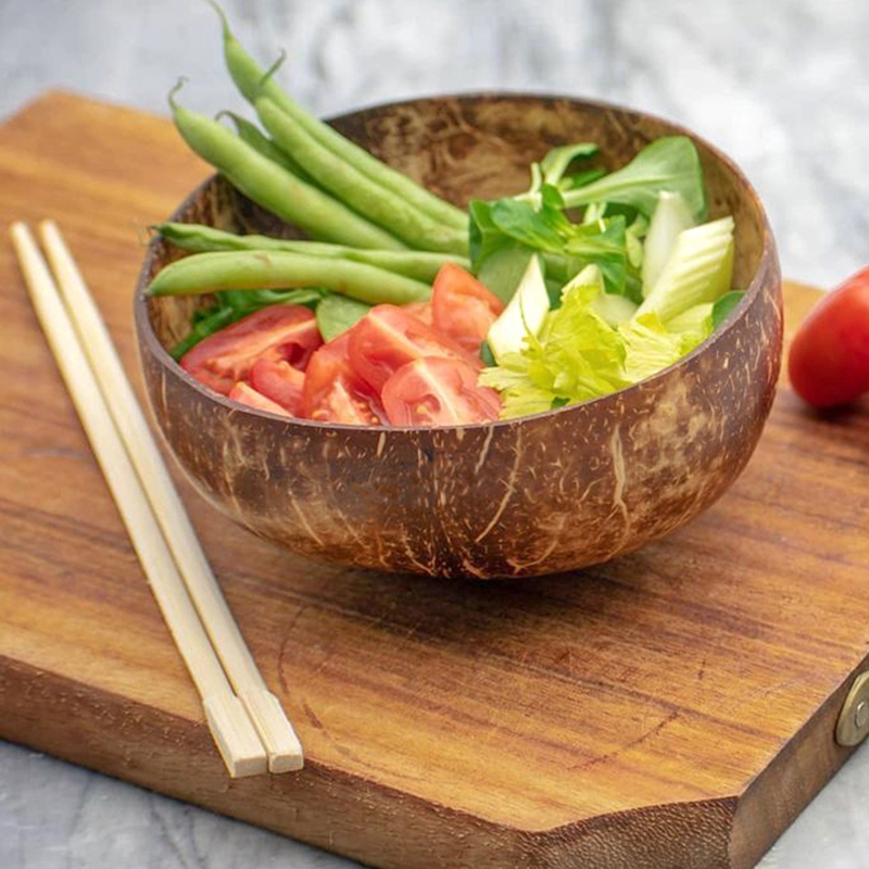 天然日式复古风无漆儿童茶具木碗