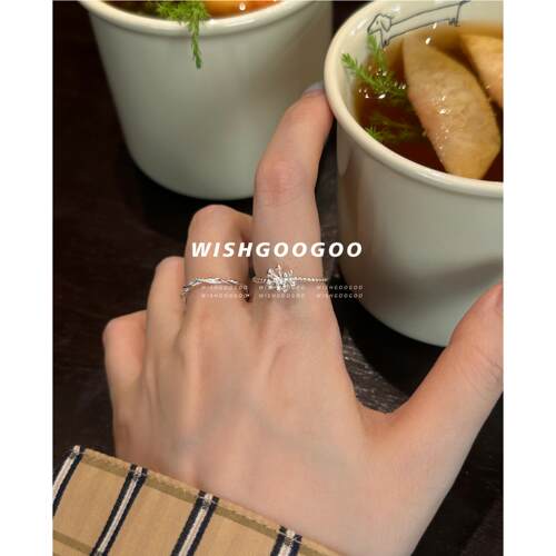 WISHGOOGOO925银小众戒指