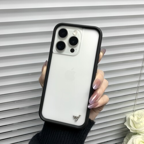 wf手机壳DIY镜面款透明壳适用苹果17Promax手机壳iphone16/15/14/13/12硬壳全包防摔欧美同款潮牌简约保护套