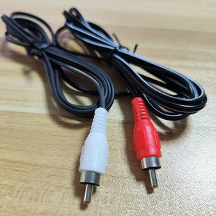 莲花接口音箱线2.1低音炮音响RCA单头线卫星箱副箱副机线纯铜红白