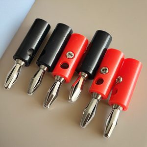 4mm香蕉插头音频头音响连接线头