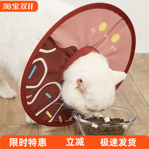 宠物伊丽莎白圈猫咪狗狗兔子项圈轻薄防舔咬围脖脖圈耻辱圈头套