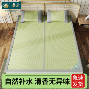 华升凉席2026新款夏季纯天然蔺草席婴儿可用家用高端草席折叠席子