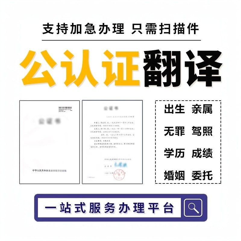 公证翻译出生无范罪亲属关系委托笔译服务