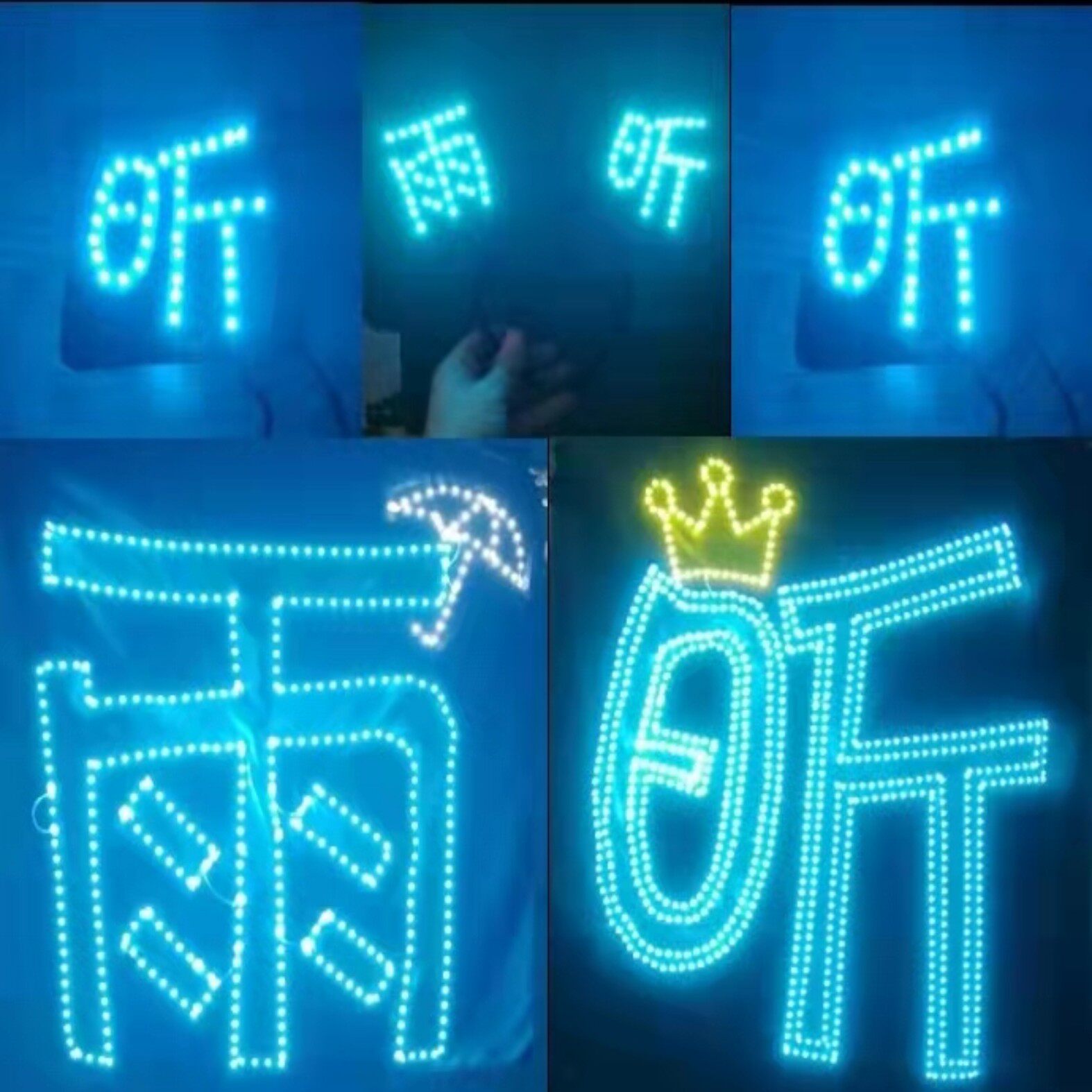 青春有你2the nine刘雨昕应援灯牌定制演唱会超薄软灯牌头箍胸牌