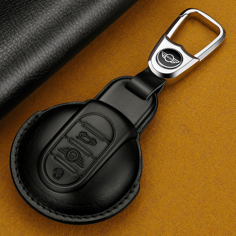 适用23款宝马MINI钥匙套真皮22款F54F55F56迷你COOPER车钥匙包