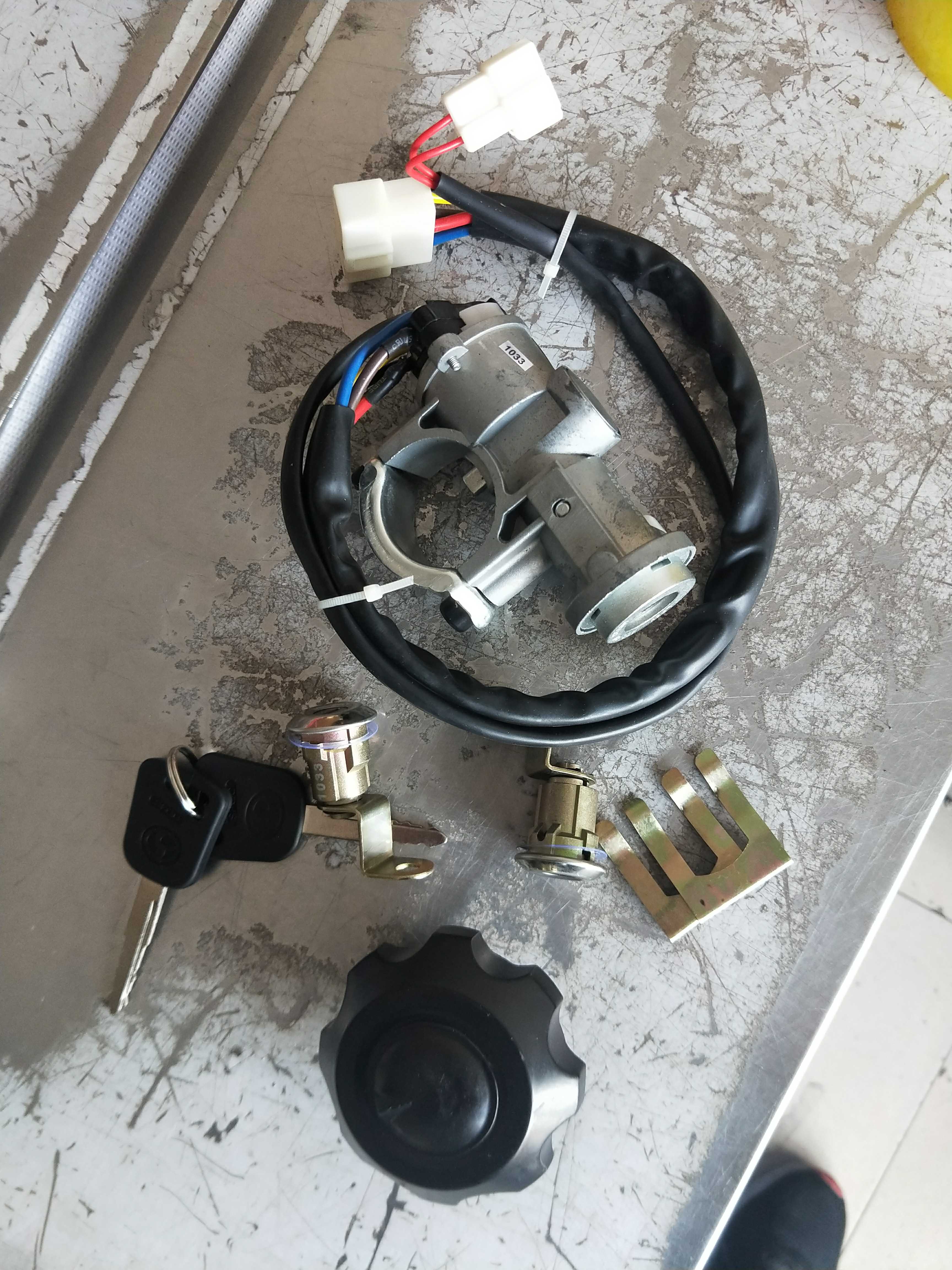 时风配件风菱C版 点火锁 电锁 启动 锁把器 点火开关 风菱D版全套