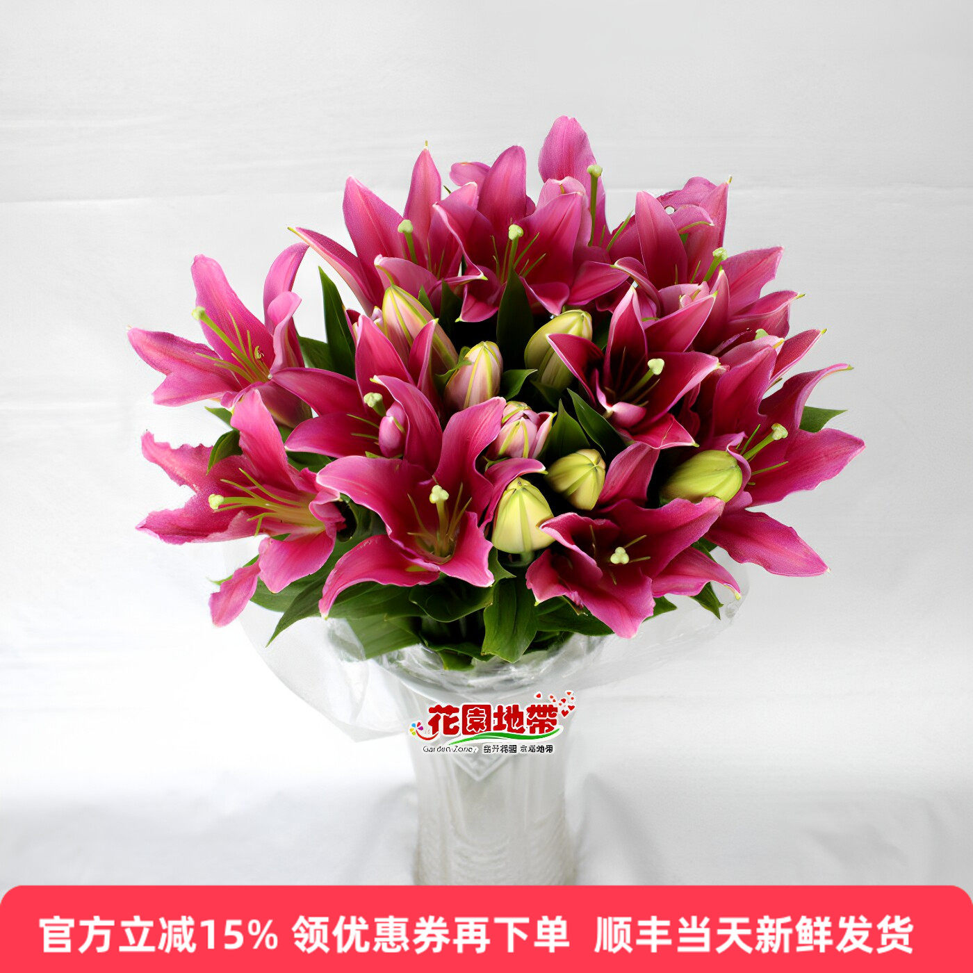 西诺红百合鲜切花北京直发水培