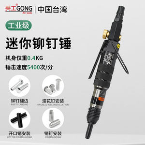 共工气动迷你铆钉枪标牌铭牌安装空心实心铆开口销滚花钉直式气锤