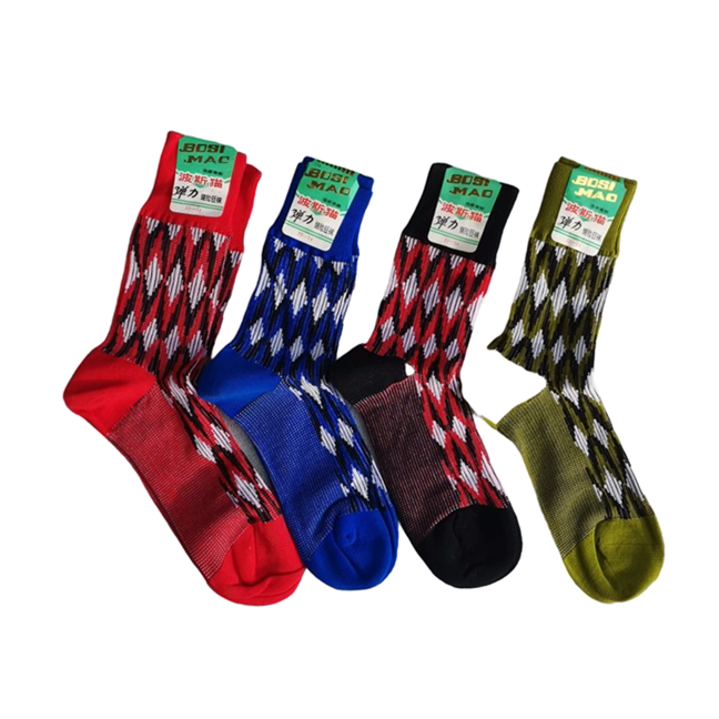 老库存波斯猫牌子中筒提花弹力尼龙花袜22--24厘米一双的价格