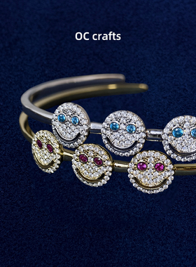 开口调节三笑脸手镯EYEFUNNY风格