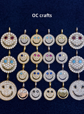 送礼DIY纯银亮晶晶笑脸EYEFUNNY