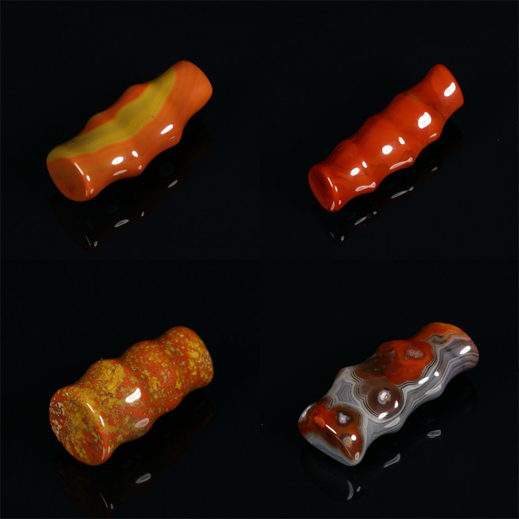 珏艺坊宣化战国红玛瑙精品竹节节节高吊坠项坠毛衣坠 DZZJ