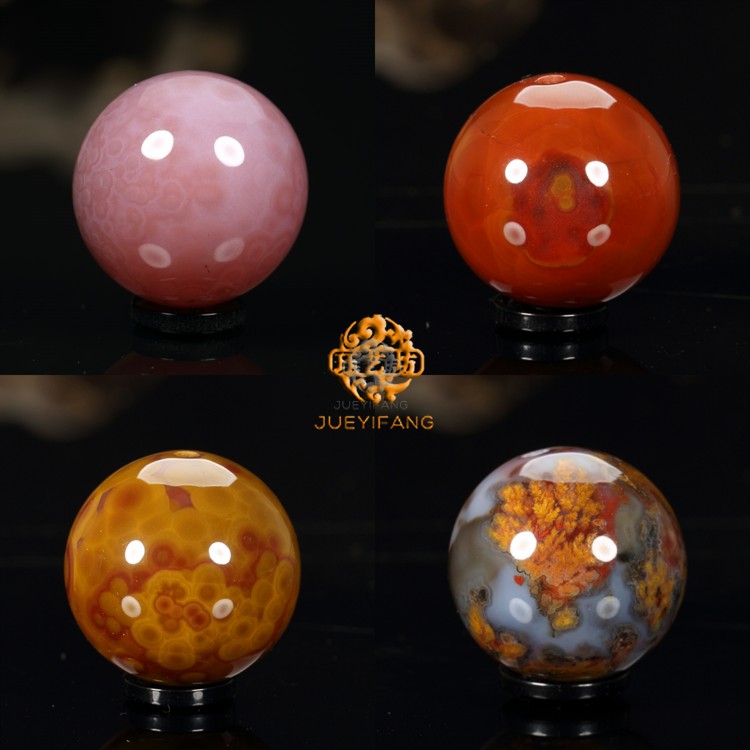 珏艺坊宣化战国红玛瑙精品圆珠珠子顶珠配珠散珠单珠 23mm-B