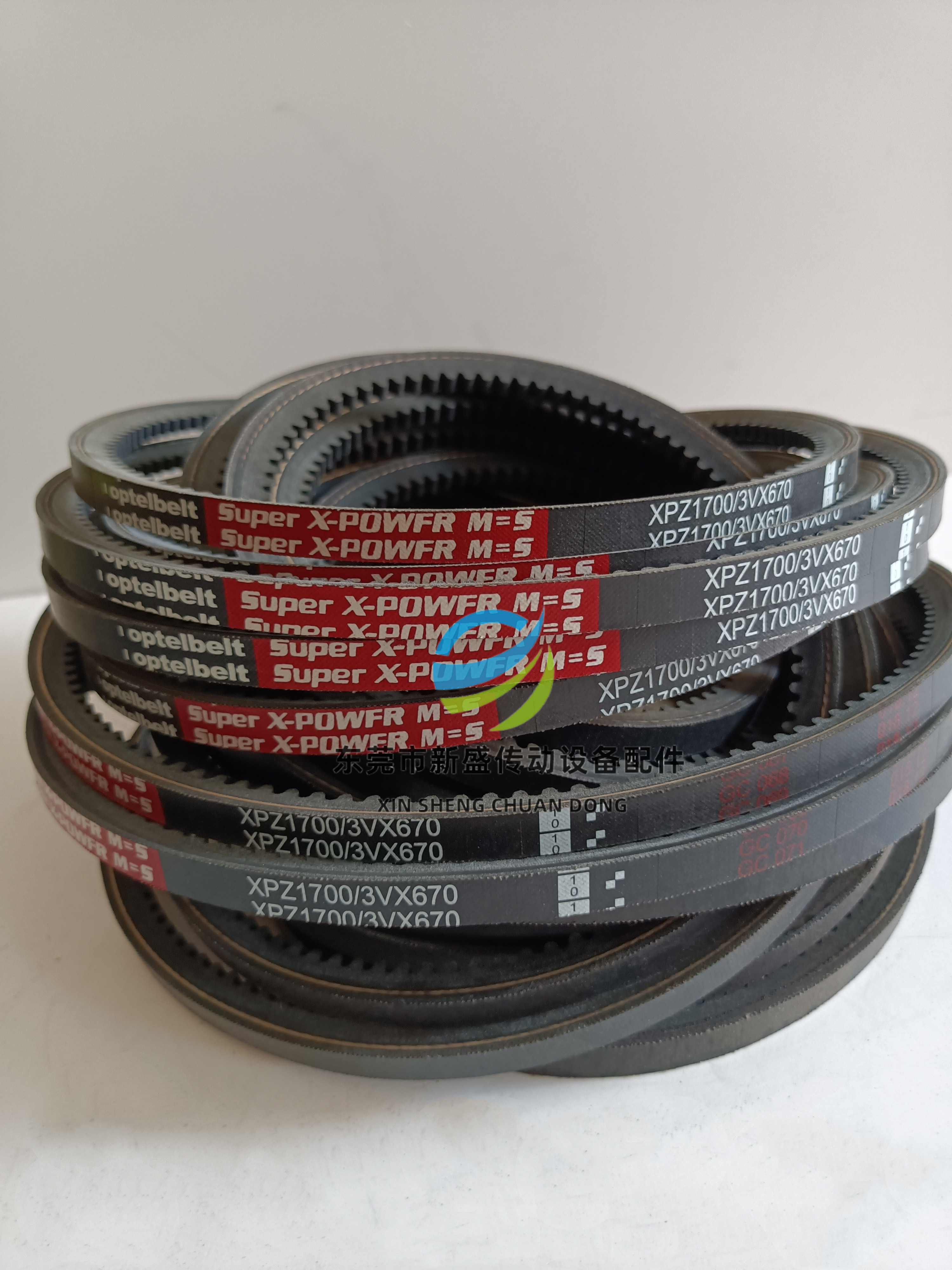 红标空压机皮带齿形带XPZ1700/3VX670高速防滑