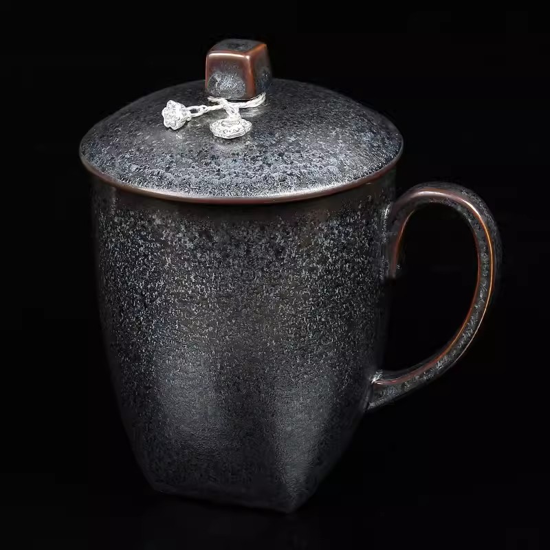 天目七彩大号茶具甲盏窑