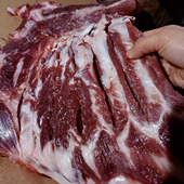 土猪排骨5斤 东北农村散养土猪肉黑猪肉