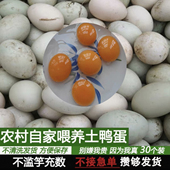 生鸭蛋新鲜鸭蛋东北农家散养土鸭蛋现捡现发专业蛋托发货破碎包赔