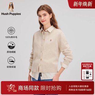 新款 2025冬季 暇步士女装 高级感优雅气质开身羊毛线衣 商场同款