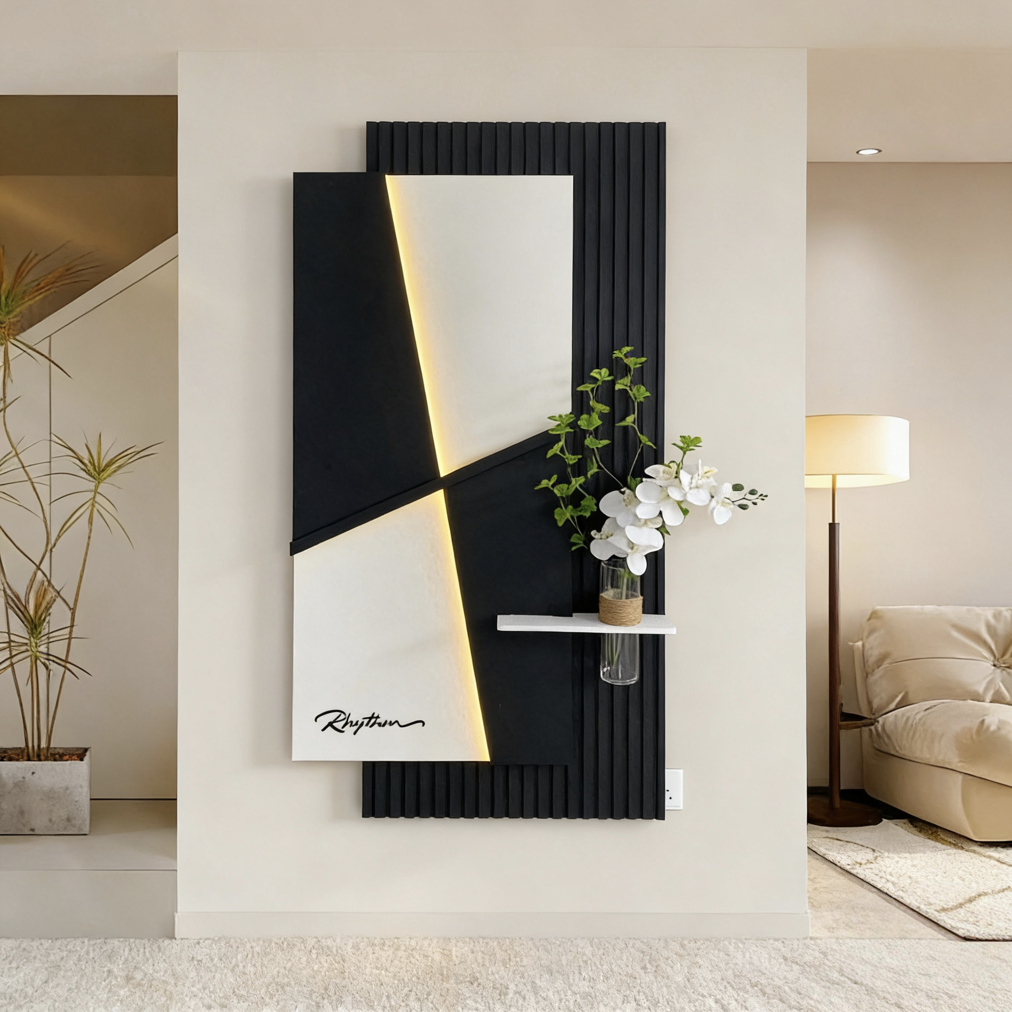 2026新款入户玄关客厅装饰画沙发背景墙挂画立体水培砂岩壁画