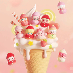 泡泡玛特POP MART萌粒【草莓系列】季节限定迷你公仔手办创意摆件