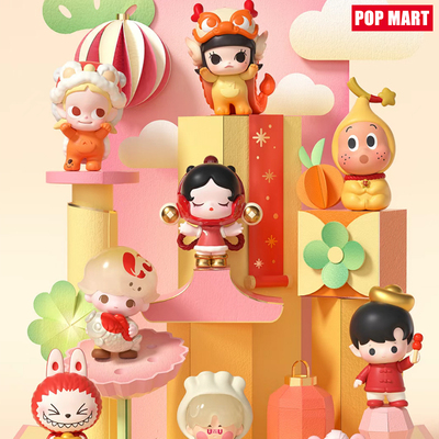 泡泡玛特正版马年限定手办摆件