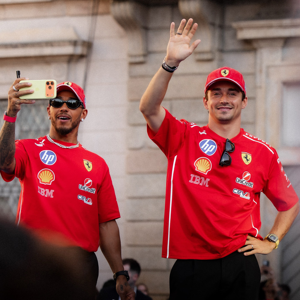 F1赛车服2026法拉利车队短袖T恤勒克莱尔16号七星老汉密尔顿44号图片