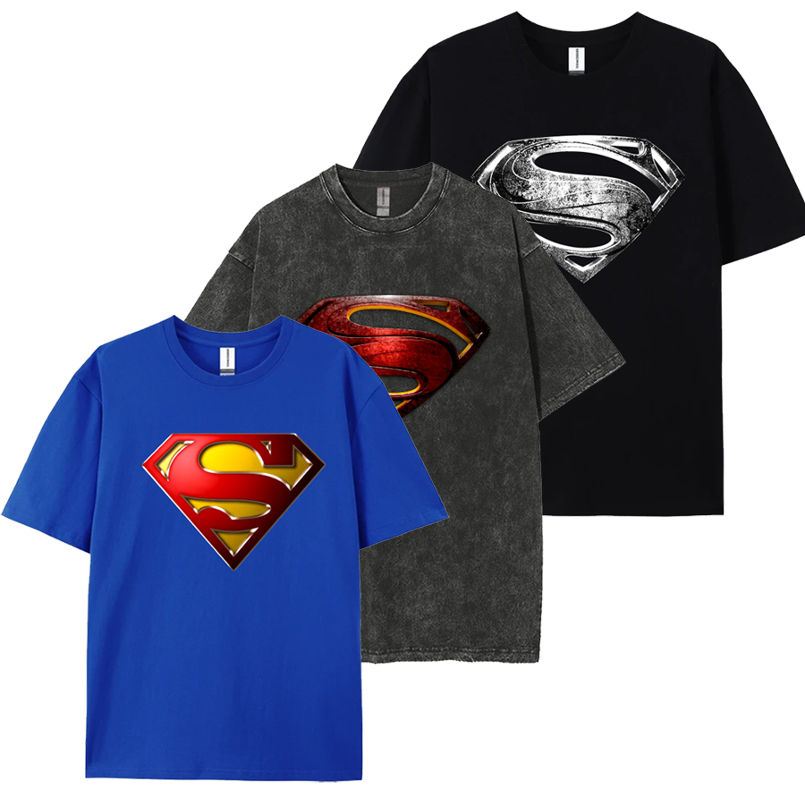 DC超人T恤男衣服夏季新款同款漫威短袖童装电影周边衣服superman