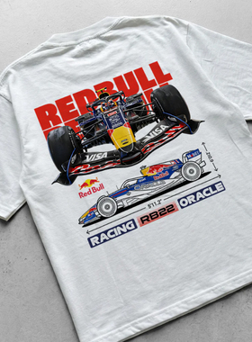 2026 F1方程式赛车RACING ORACLE红牛车队RB22短袖T恤衫 男女半袖