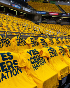 季后赛 同款INDY主场同款纯棉圆领短袖T恤 哈里伯顿总冠军