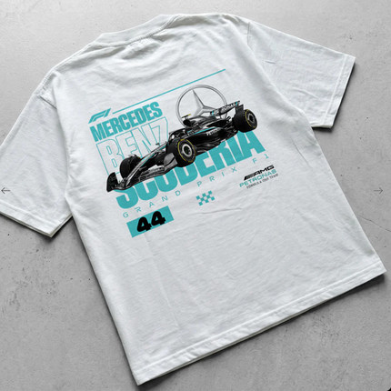 2026F1方程式赛车赛梅奔AMG车队BEN7短袖T恤衫 男女半袖休闲日常