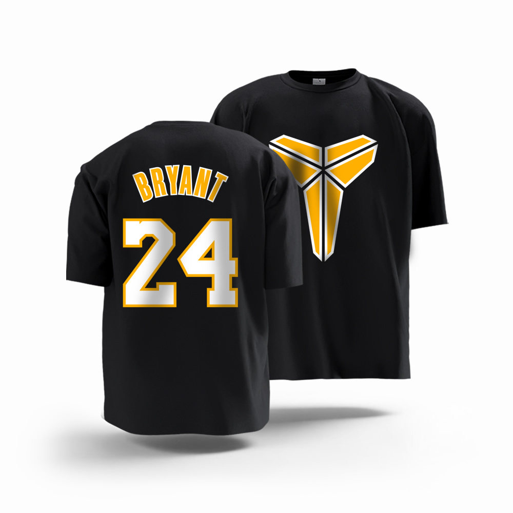 湖人队科比8号24号纪念篮球衣服 短袖T恤衫半袖青少年儿童男女潮