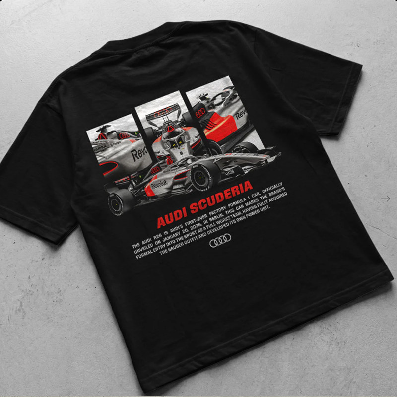 奥迪RevolutF1车队霍肯伯格同款赛车服短袖2026新款车迷半截袖T恤