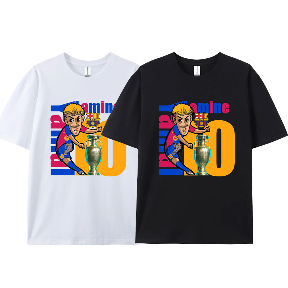 {私人定制}巴萨亚马尔10号定制插画设计短袖T恤衫