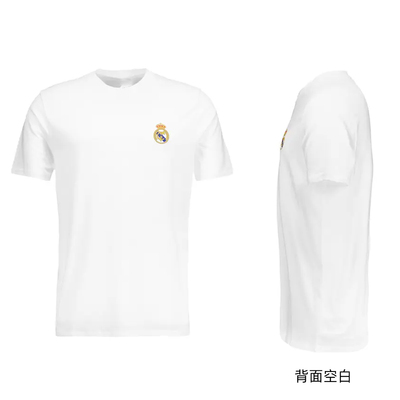 皇家马德里克罗斯同款短袖T恤 皇马圆领纯棉短袖T恤衫贝林厄姆