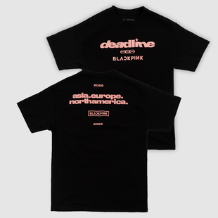 blackpink 衣服t恤打歌服演出服 2026演唱会粉锤周边棉花娃娃同款