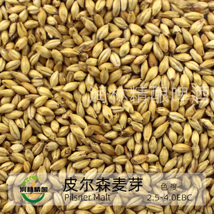 皮尔森麦芽大麦芽自酿精酿啤酒原料 烘焙增香熟麦芽Pilsner malt