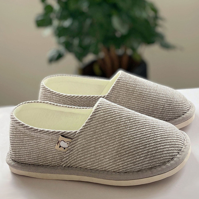 中老年春季家居家用包跟薄款拖鞋