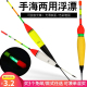 日夜两用大标物浮漂手竿矶海钓鲢鳙鱼漂加粗尾醒2目渔具票全套装