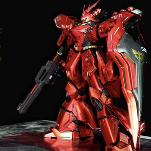 【免拼装成品模型】四海 RG沙扎比电镀红1/144高达送男孩玩具模型