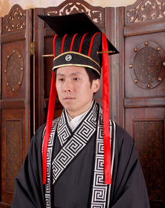 汉服冕冠皇帝冠五梁冠玄冠玄端祭祀周制婚礼用平顶爵弁定做特价