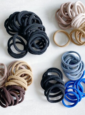 官网12美金外贸欧美基础皮筋头饰发饰饰品发圈黑色绑头发马尾绳In