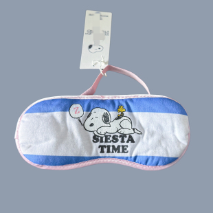 可爱眼罩女孩女士午睡卡通女士学生配饰外贸欧美小狗粉蓝甜美饰品