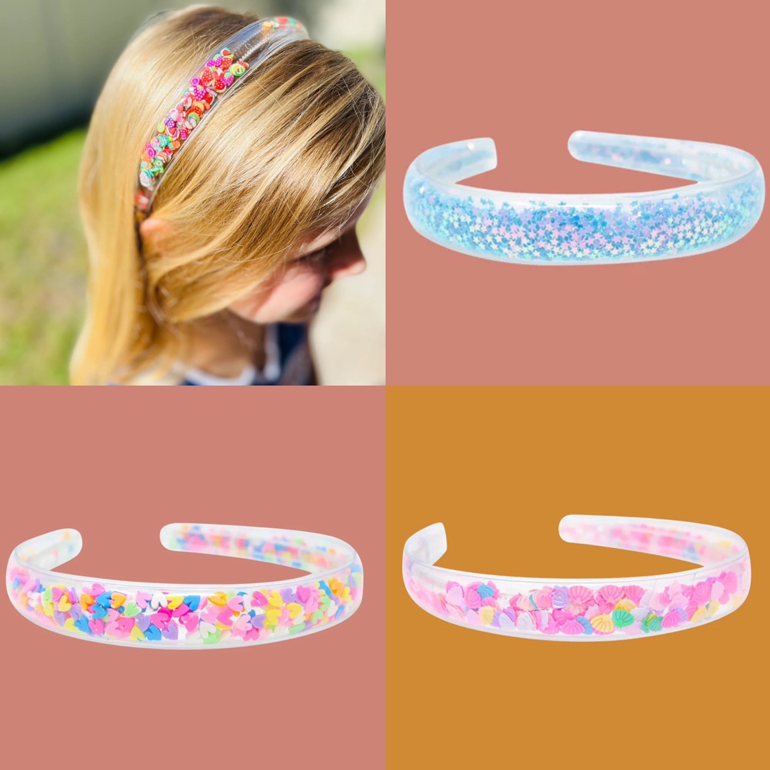 亮片发箍女孩头箍欧美风可爱外贸