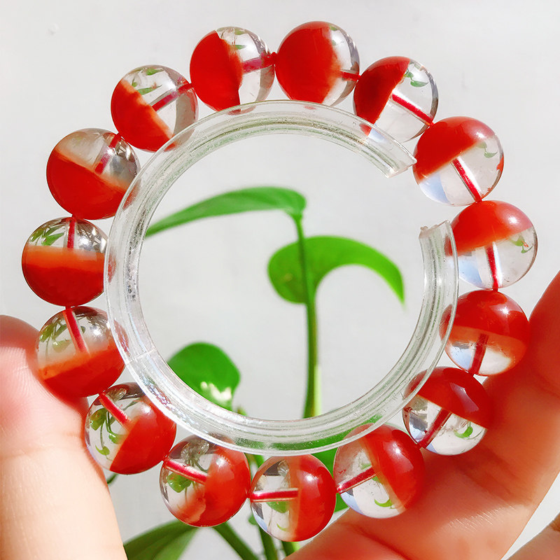 天然红兔毛聚宝盆手链男女士满盆半盆聚宝盆水晶手串幽灵散珠吊坠,饰品/流行首饰/时尚饰品新,手饰/手串,淘宝优惠券,粉丝福利购,淘宝优惠卷