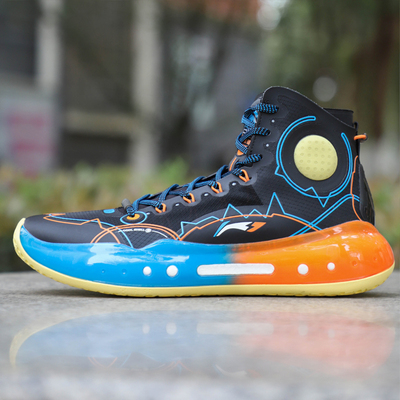 李宁男子篮球鞋驭帅14减震耐磨高帮实战专业比赛鞋ABAQ033-28