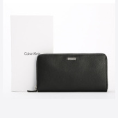 男款 calvinklein手拿包男士 长款 ck钱包男官方旗舰店男生高颜值潮