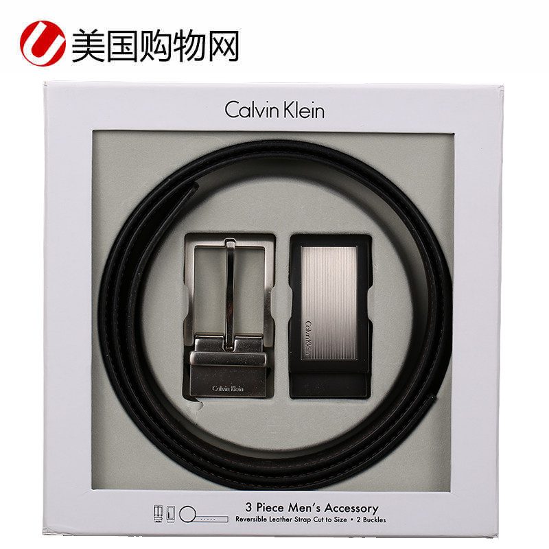 Calvin Klein/卡尔文克雷恩CK皮带男士双带头针扣双面商务腰带潮|ruв категории Аксессуары, пояс/пояс/пояс - от Buy2taobao.com для оказания профессиональной услуги покупки агента Taobao
