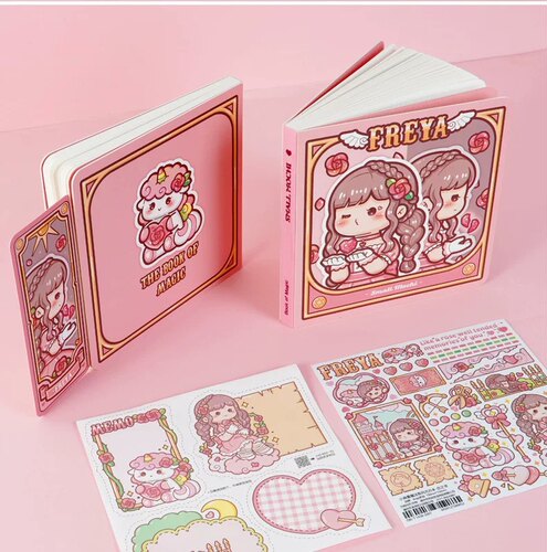 多加小麻薯新品方方本手账本魔法系列女孩手帐本文艺精致方格本