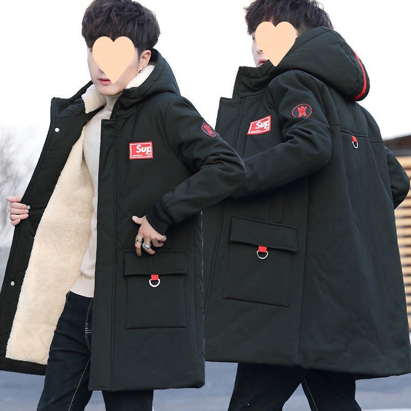 青少年秋冬装13岁初中学生14加绒加厚外套15大童高中男孩